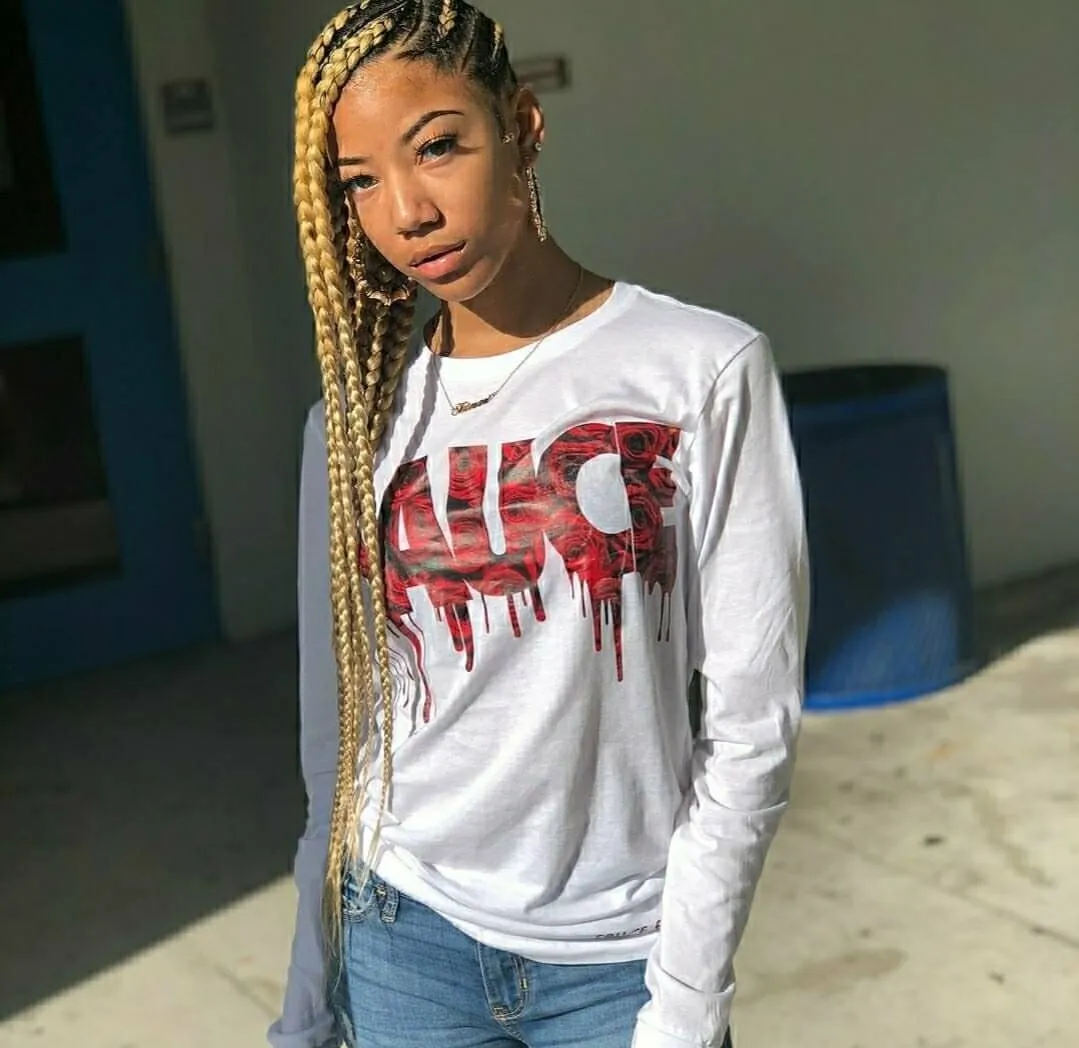 Red Rose Sauce | White Long Sleeve Tee