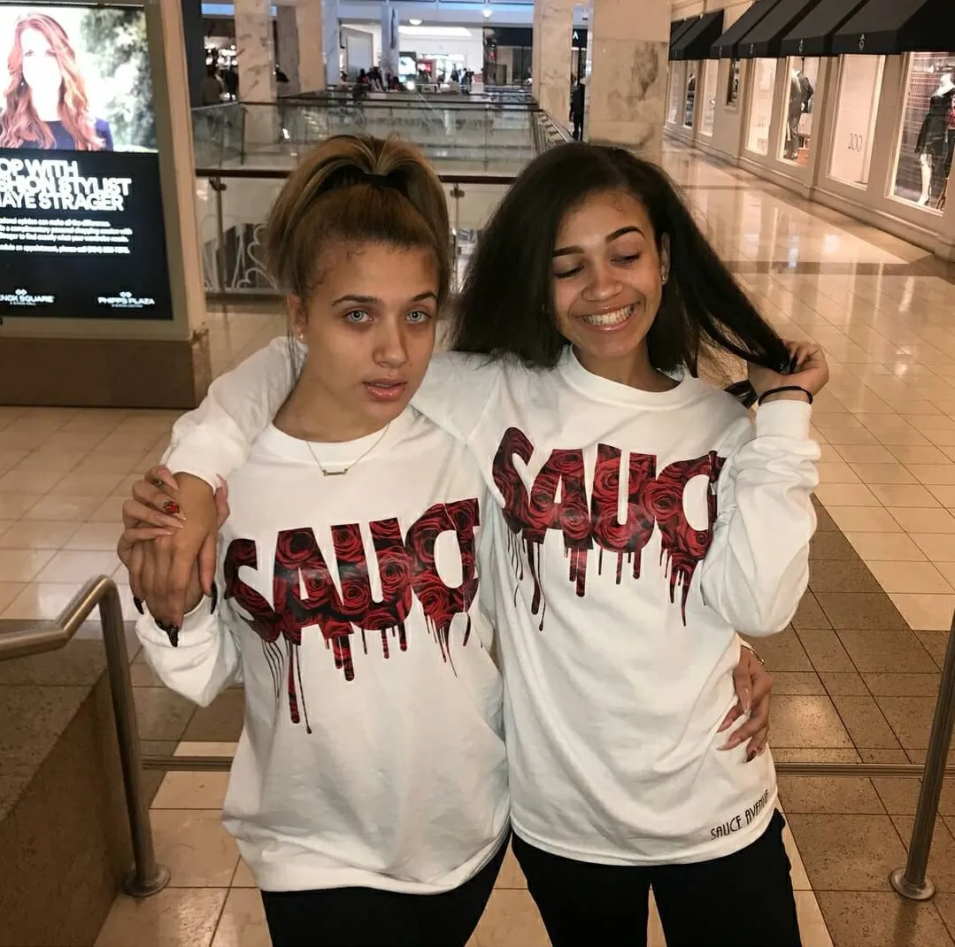 Red Rose Sauce | White Long Sleeve Tee