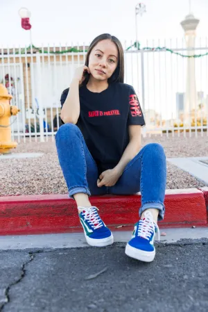 Red Sauce Is Forever (S) | Black Tee (LOVE Sleeve)