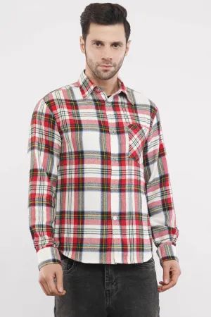 Regal Oxford | Red & White Oxford Checkered Shirt