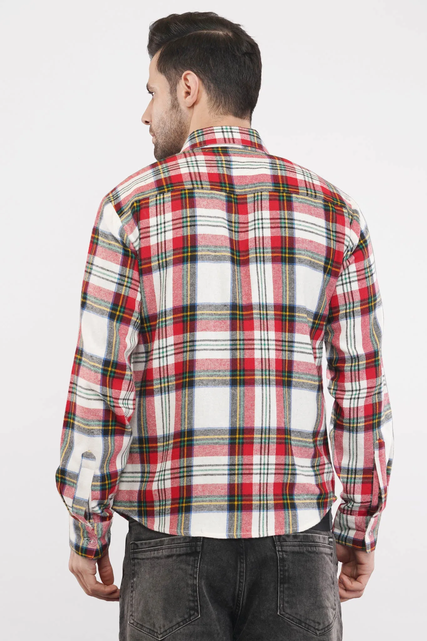 Regal Oxford | Red & White Oxford Checkered Shirt