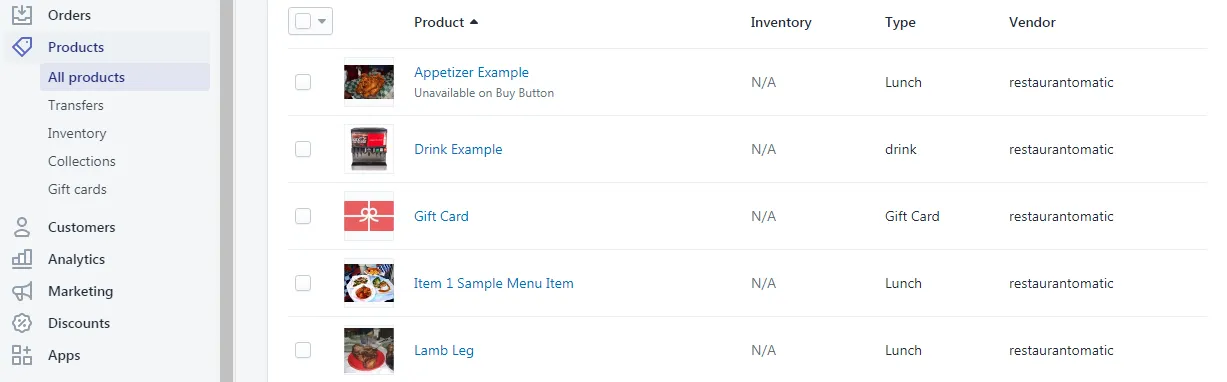 Restaurant Online Ordering System Basic