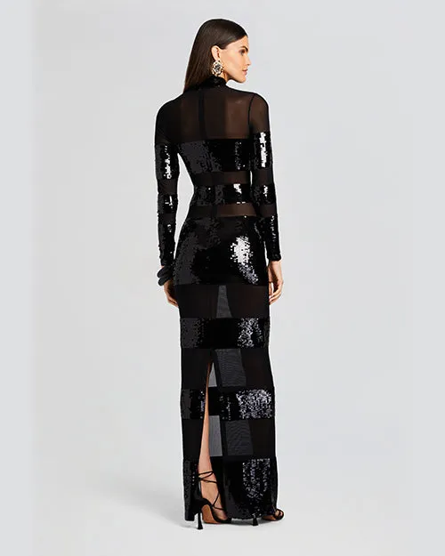 RETROFETE | Melina Sequin Dress | Black