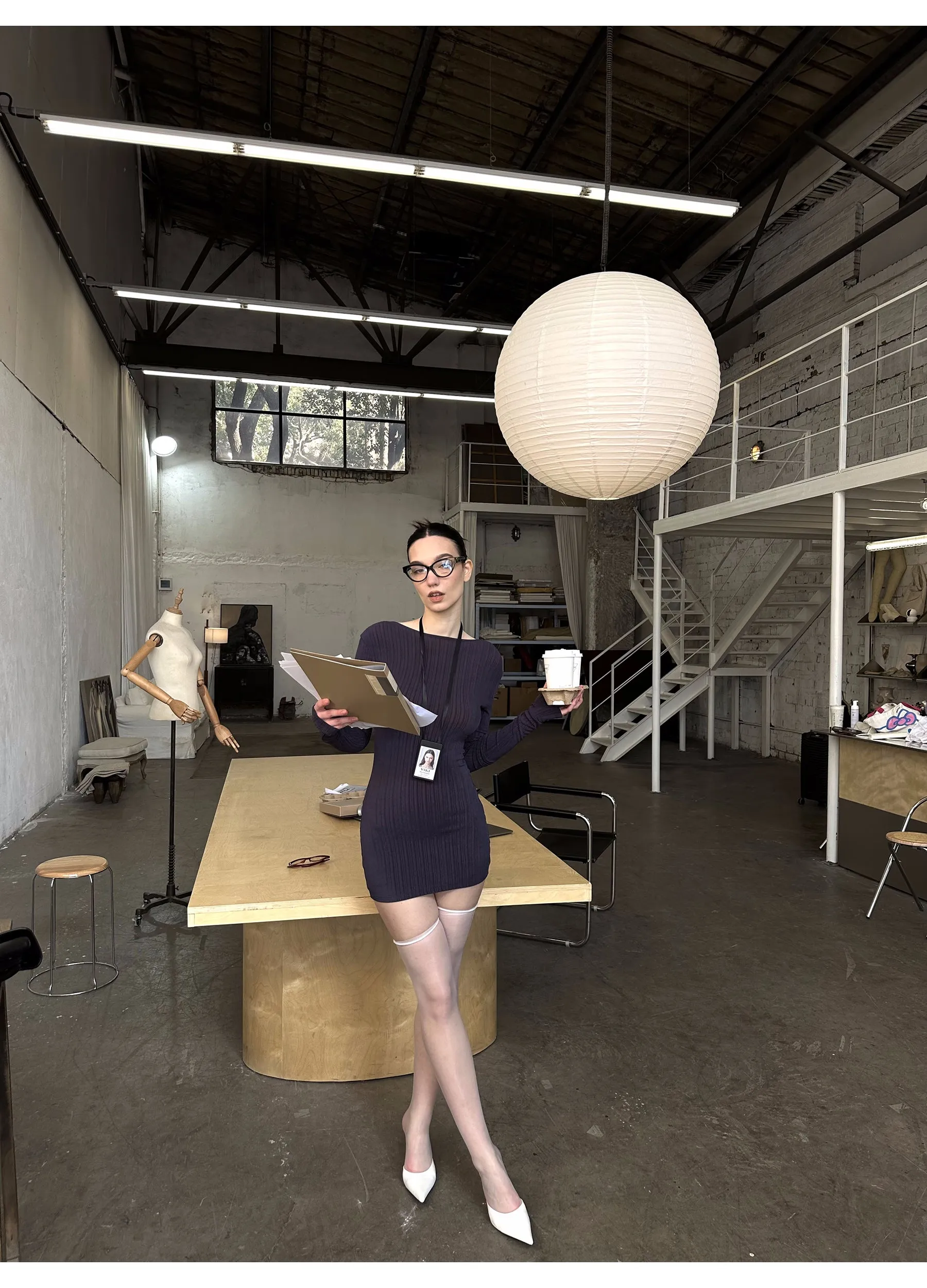 Reversible Office Knit Dress