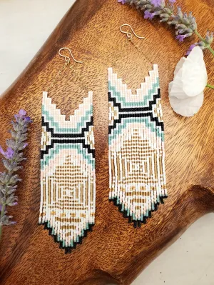Rio 2 Pattern Beaded Earrings