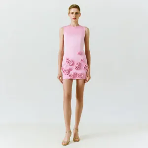 Round Neck Sleeveless Plain Mini Dress KLYF1009