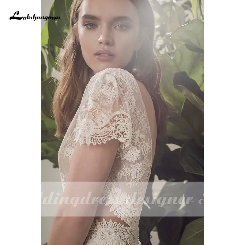 Roycebridal Bohemian Wedding Dress  Beach Bridal Gown