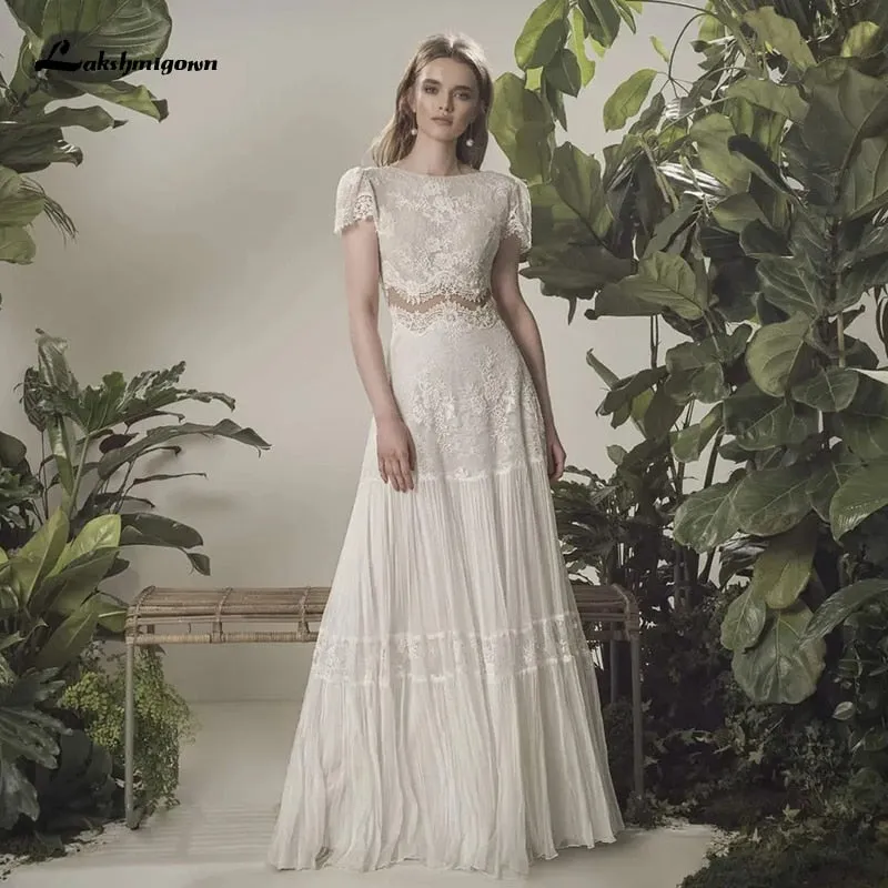 Roycebridal Bohemian Wedding Dress  Beach Bridal Gown