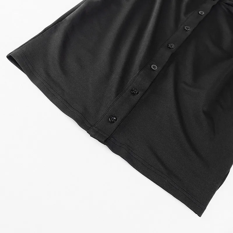 Ruched Black Bandage Dress
