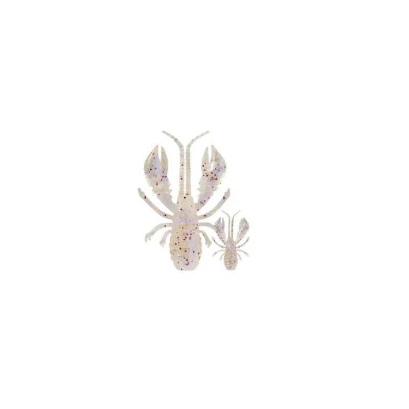 RUDIE'S Aji Shrimp Soft Plastics 1.6" - Clear Holo