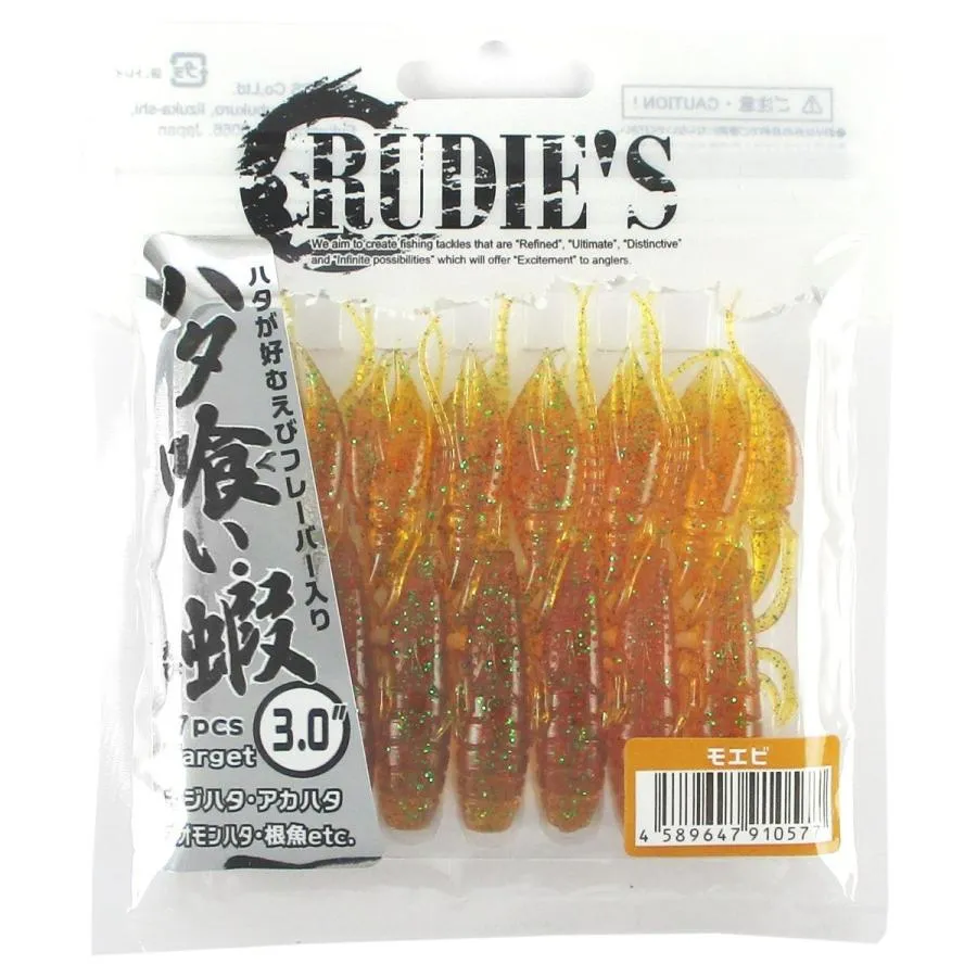 RUDIE'S Eating Shrimp Soft Plastics 2.5"
