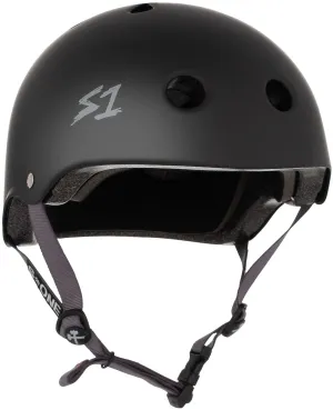 S1 Lifer Helmet - Black Matte/Grey Strap