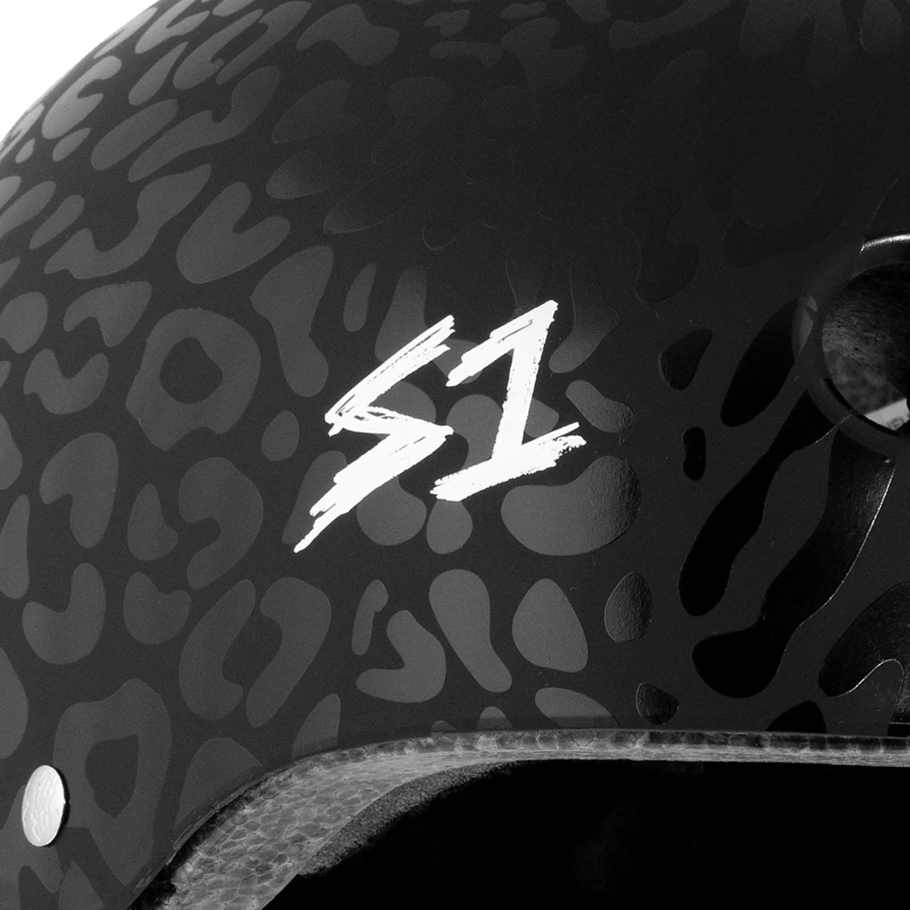 S1 Lifer Helmet - Matt Black Leopard