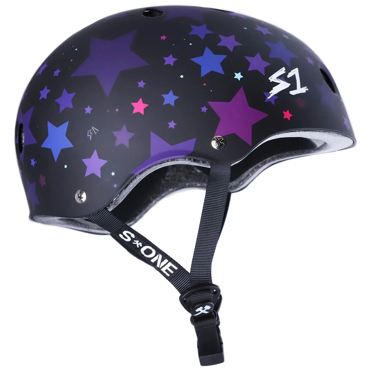 S1 Lifer Helmet - Matt Black Stars