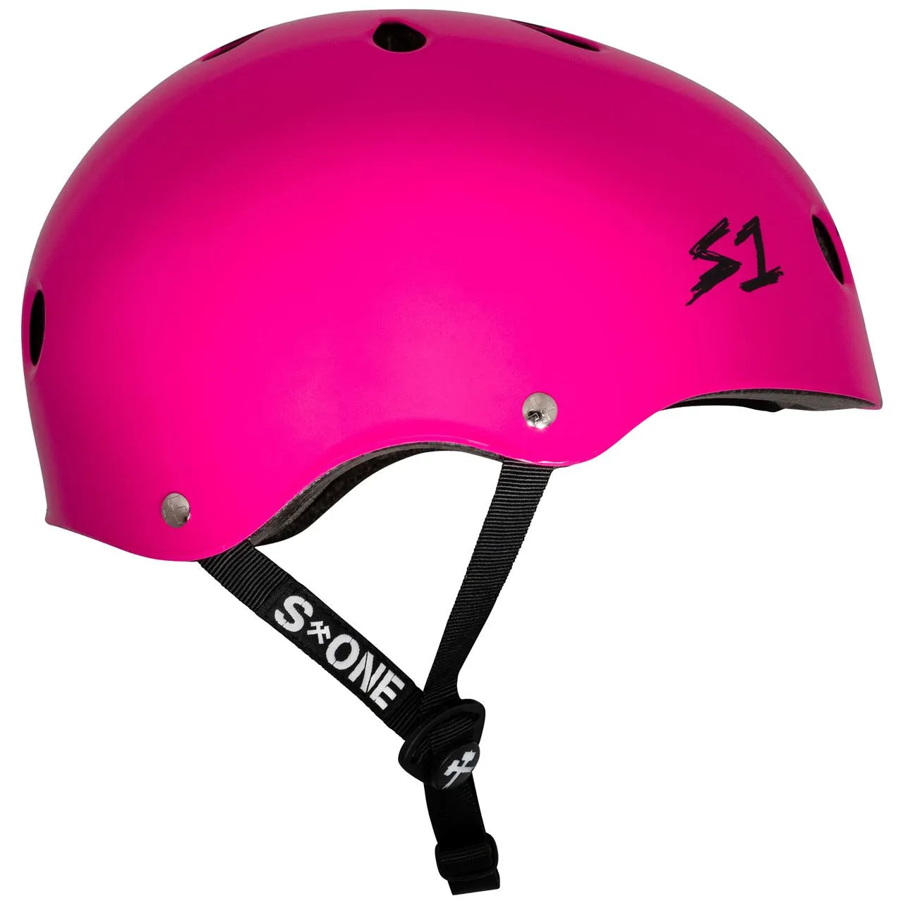 S1 Lifer Helmet - Pink Gloss with Black Checker