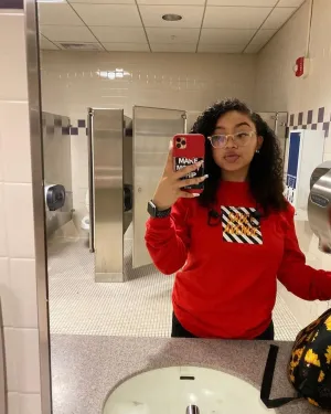 SA B&W Box | Red Long Sleeve Tee