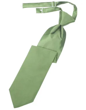 Sage Luxury Satin Kids Necktie