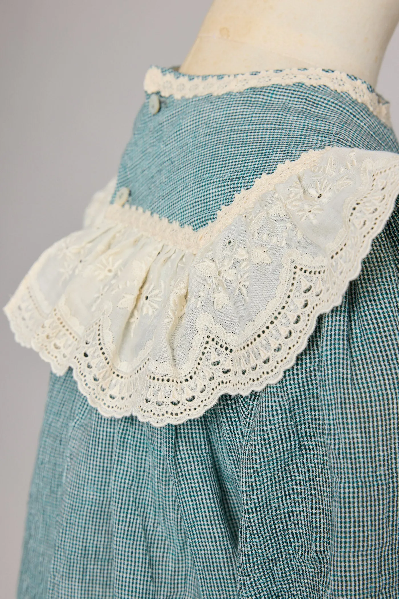 Salt Dress in Teacup Teal Cream
