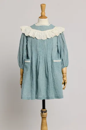 Salt Dress in Teacup Teal Cream