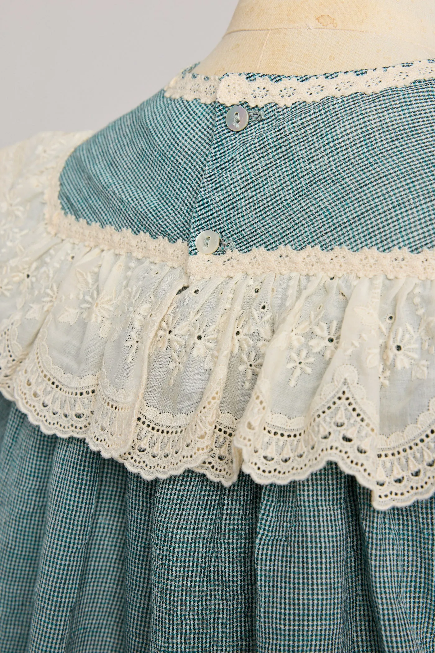 Salt Dress in Teacup Teal Cream