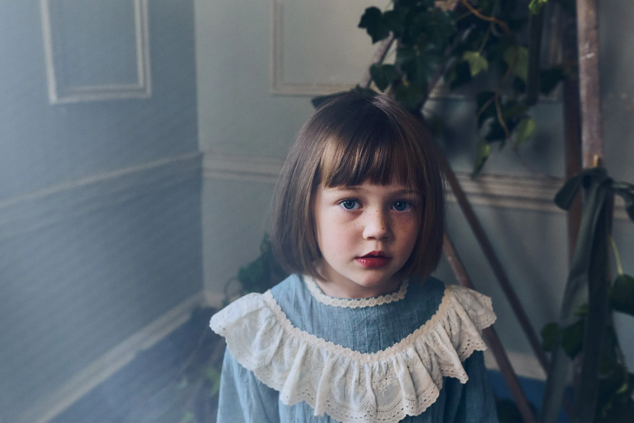 Salt Dress in Teacup Teal Cream