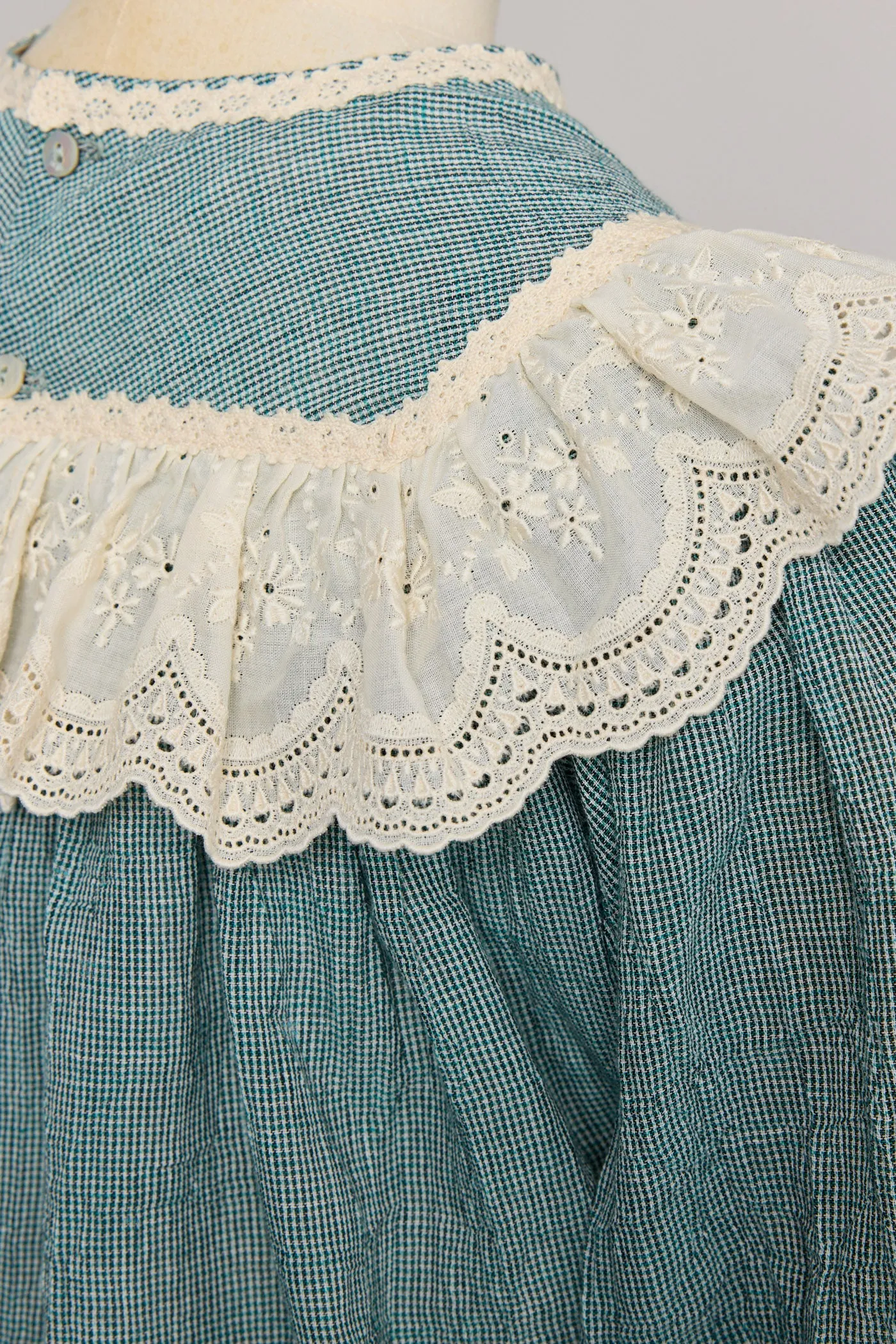 Salt Dress in Teacup Teal Cream