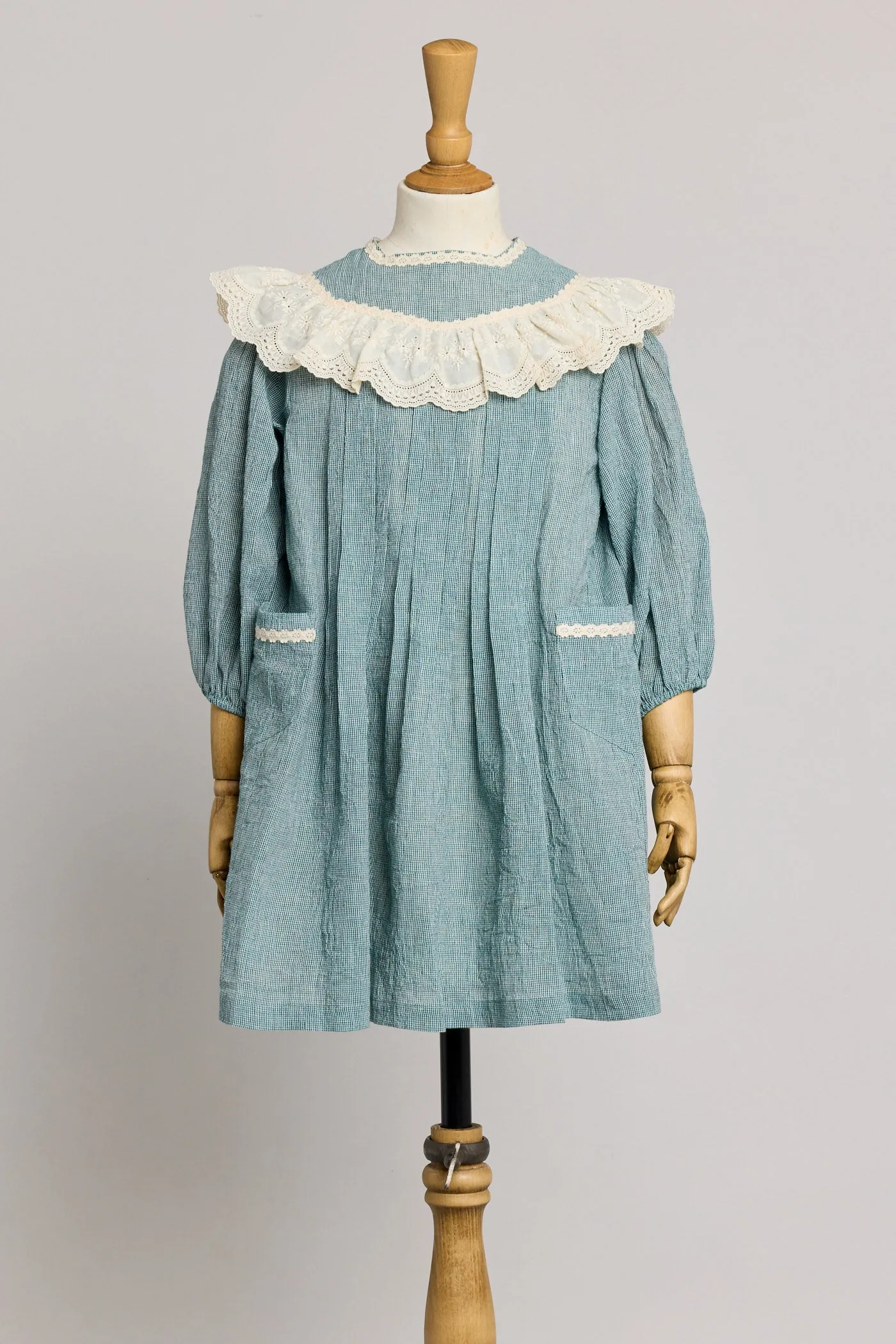 Salt Dress in Teacup Teal Cream