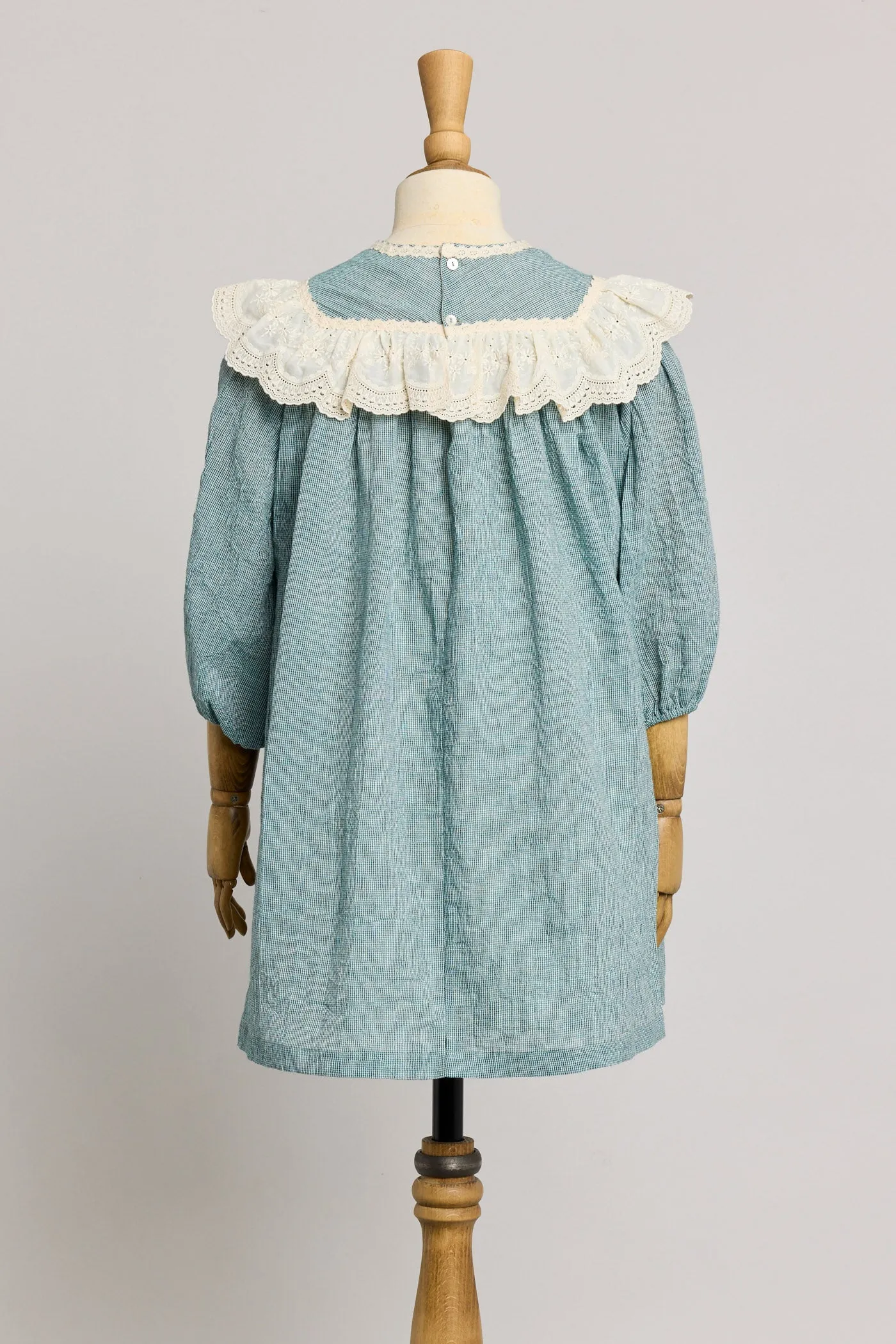 Salt Dress in Teacup Teal Cream
