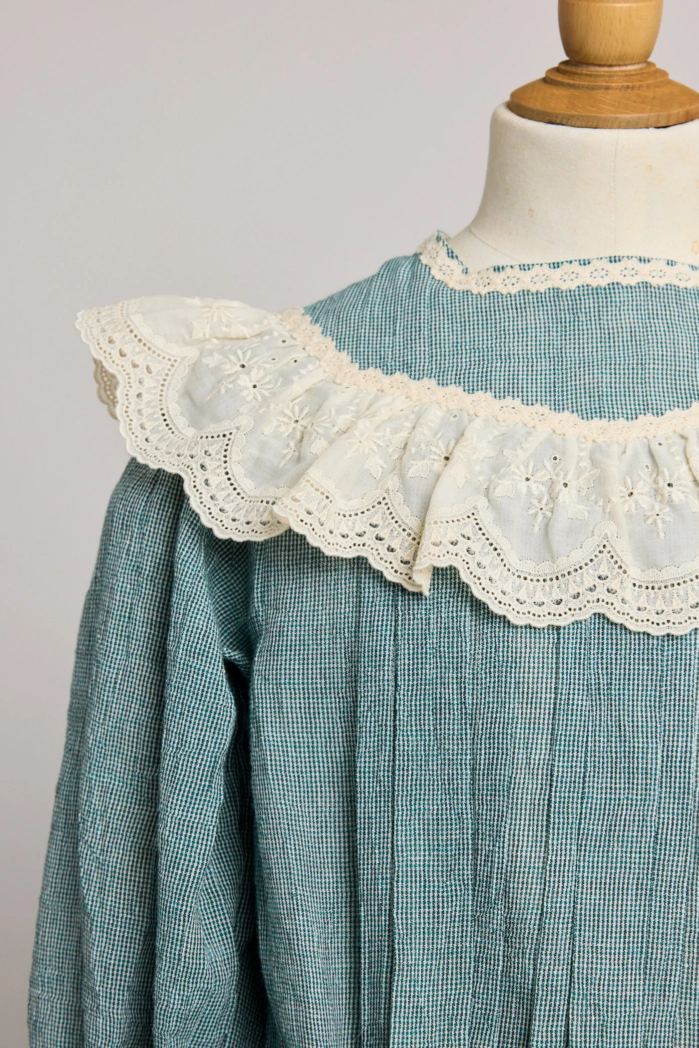 Salt Dress in Teacup Teal Cream