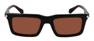 Salvatore Ferragamo SF 2015S 242 Rectangular Plastic Dark Tortoise Sunglasses with Brown Lens