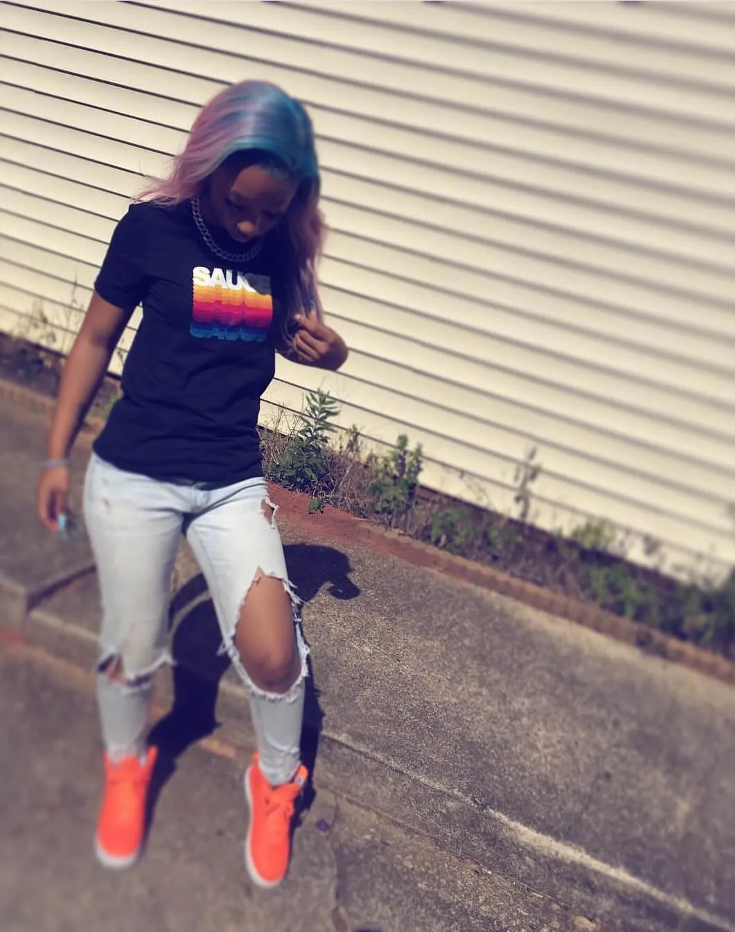 Sauce Color Stack | Black Tee