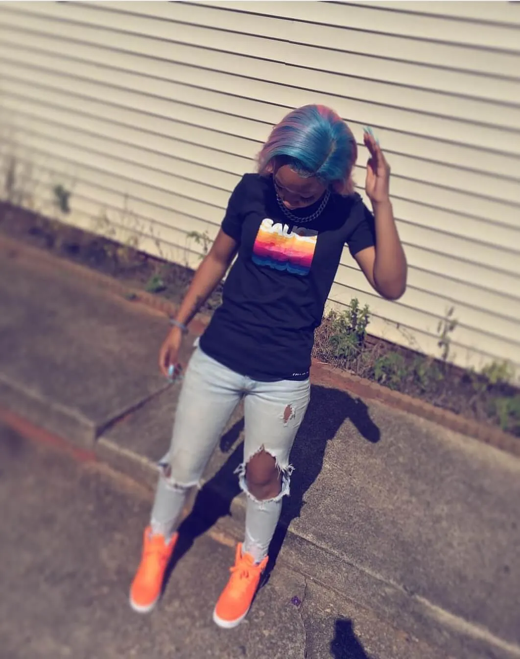 Sauce Color Stack | Black Tee