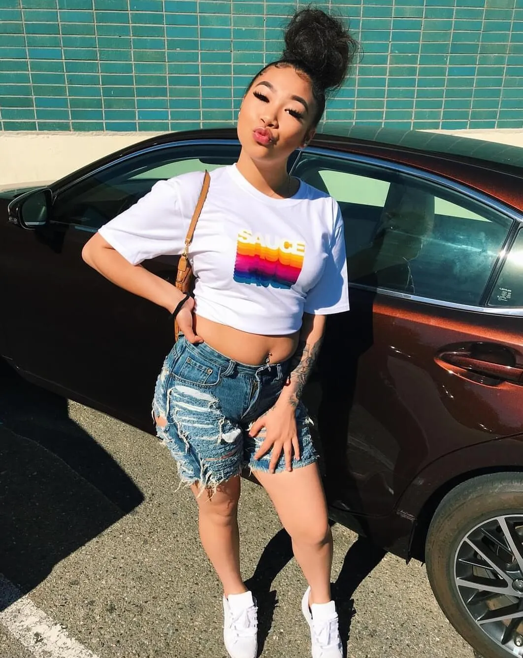 Sauce Color Stack | White Tee