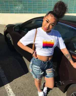 Sauce Color Stack | White Tee