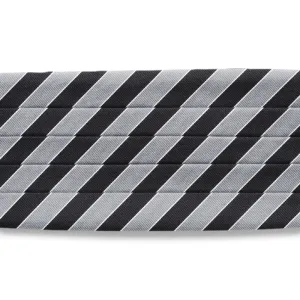 Scholastic Black/Silver - Cummerbunds