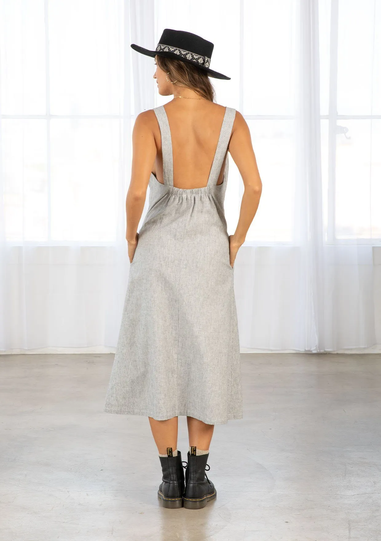 Scout Linen Stripe Midi Dress