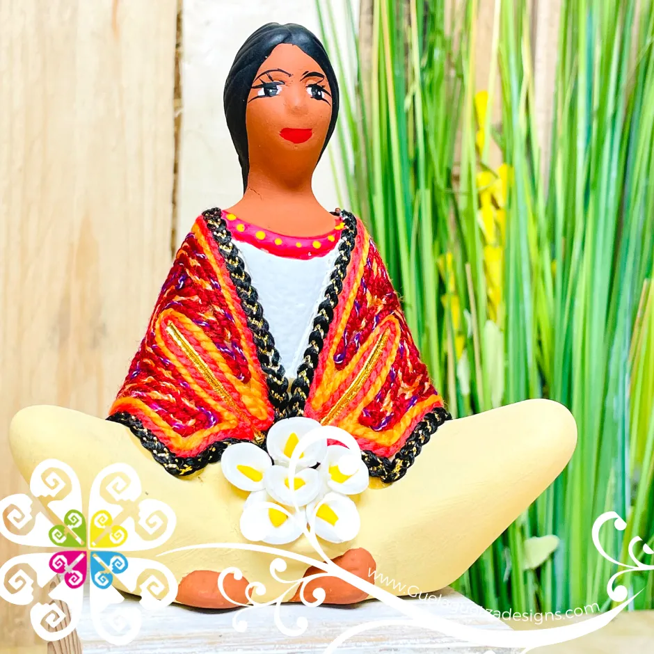 Seated Gladys Michoacana Doll - Ceramic Statue
