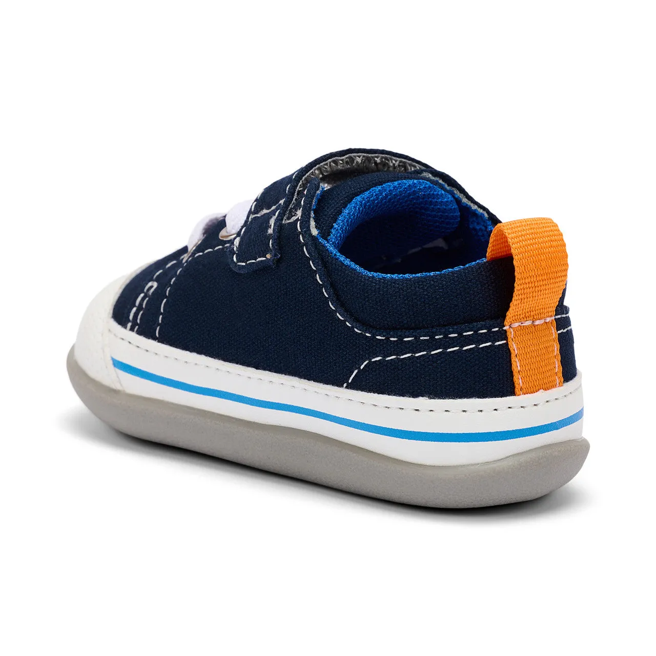 See Kai Run Stevie ll First Walker - Navy Canvas