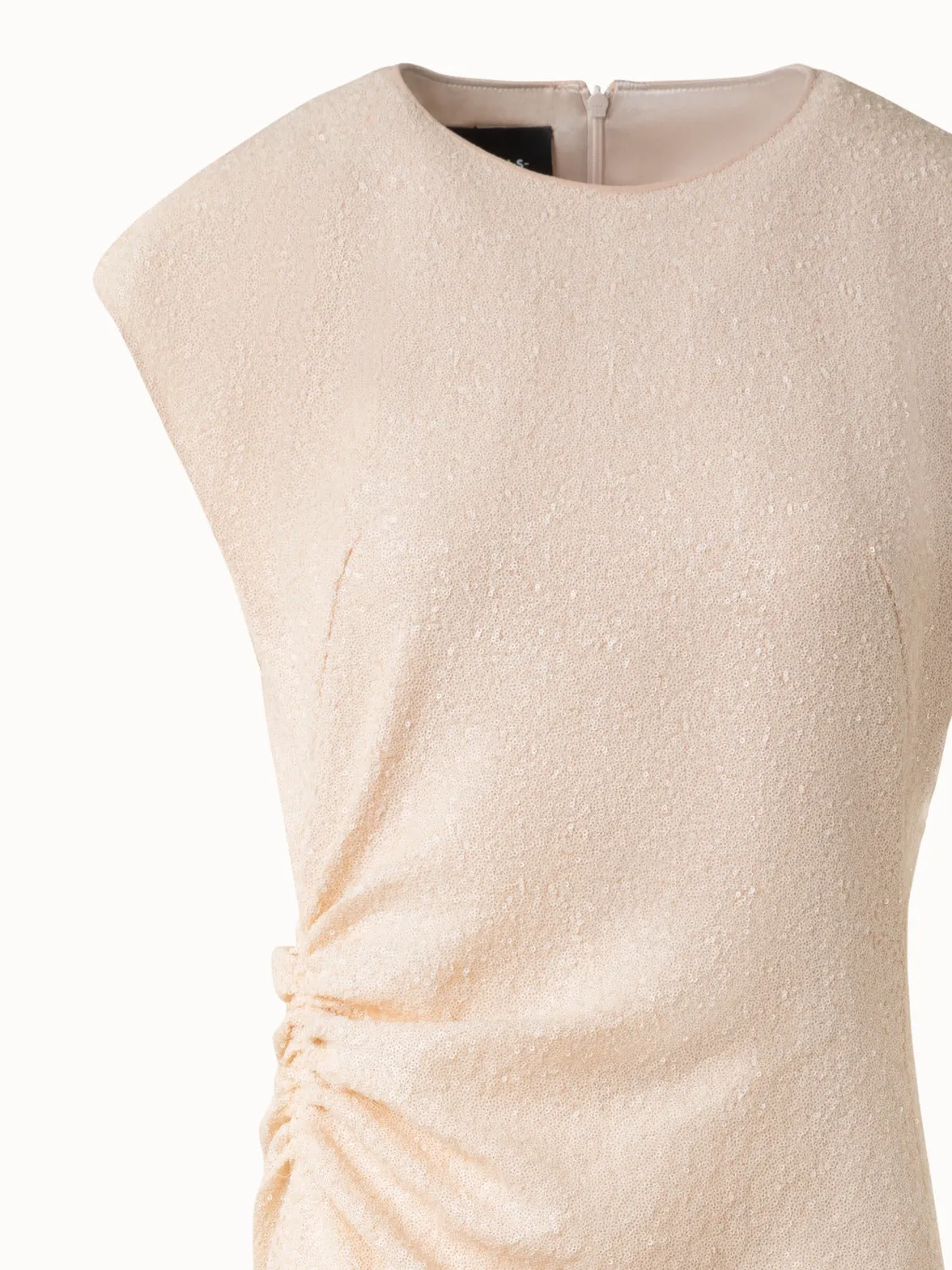 Sequined Jersey Sheath Dress