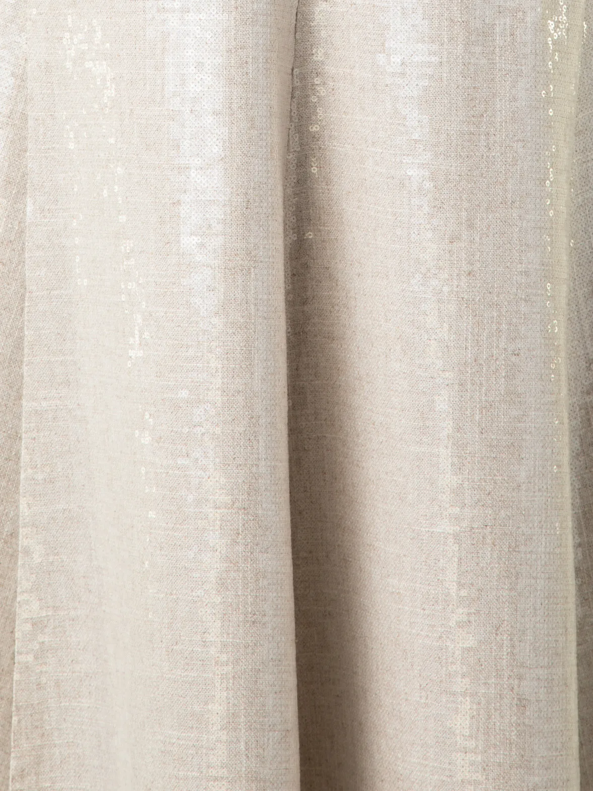Sequined Midi Gown in Linen Blend