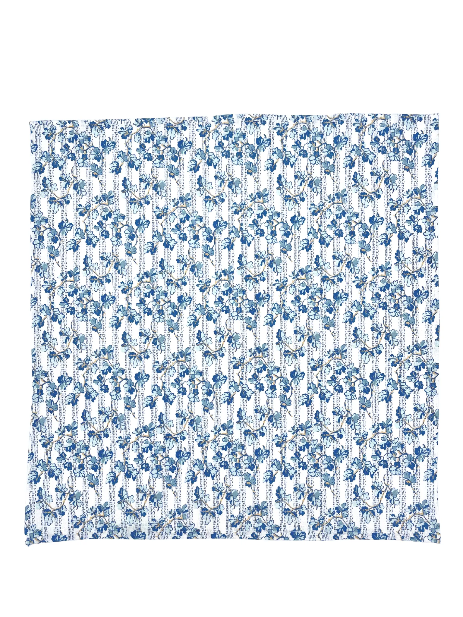 Set of Four Dinner Napkins - Oak Leaves Blue