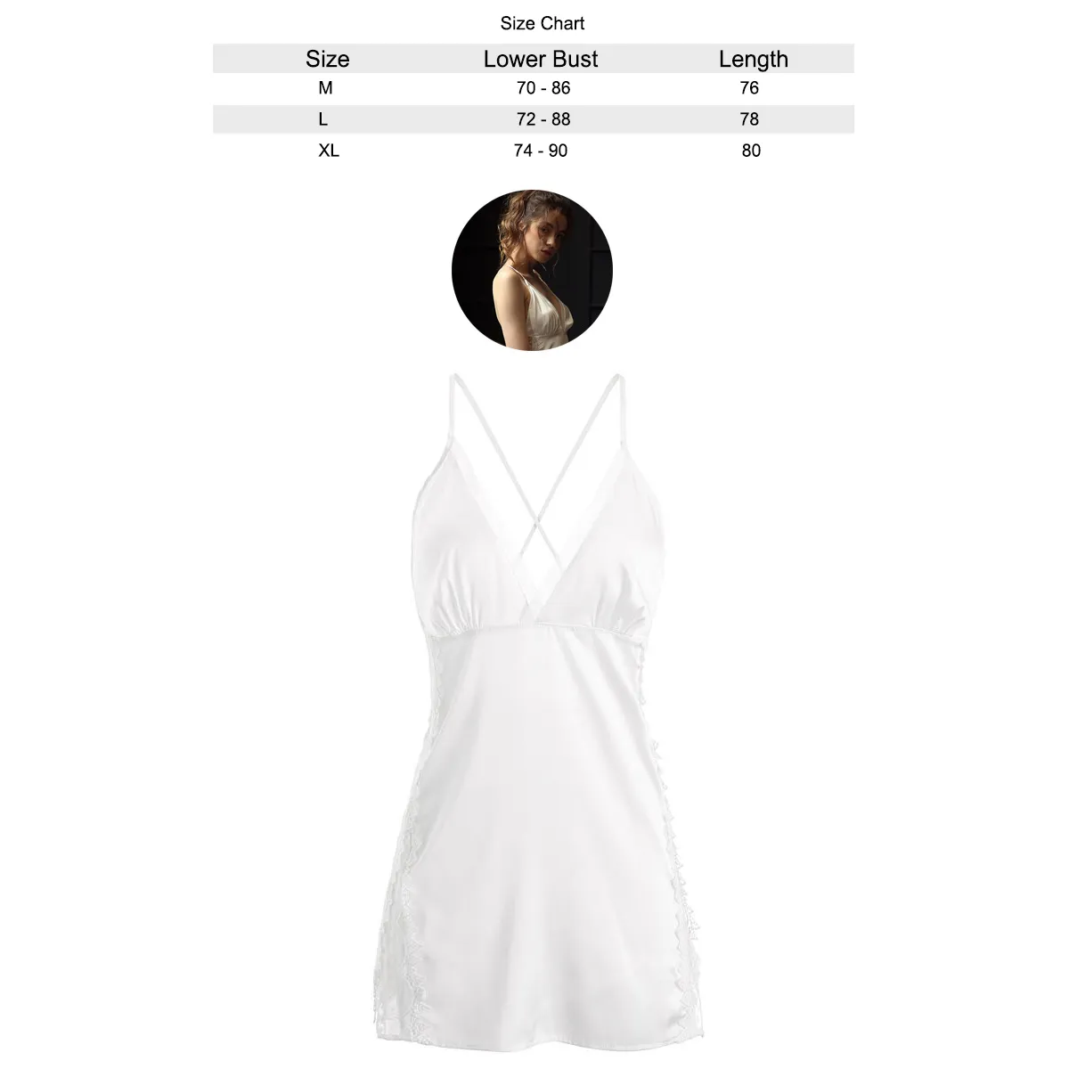 Sexy Satin Silk Lace Halter Top Sleep Dress/ Camisole