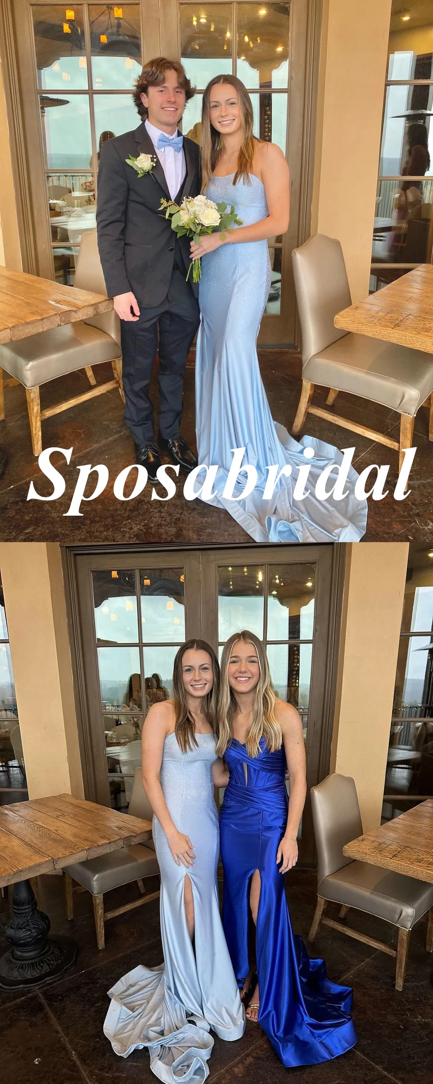 Sexy Soft Satin Blue Sweetheart Sleeveless Mermaid Long Prom Dresses, PD3934