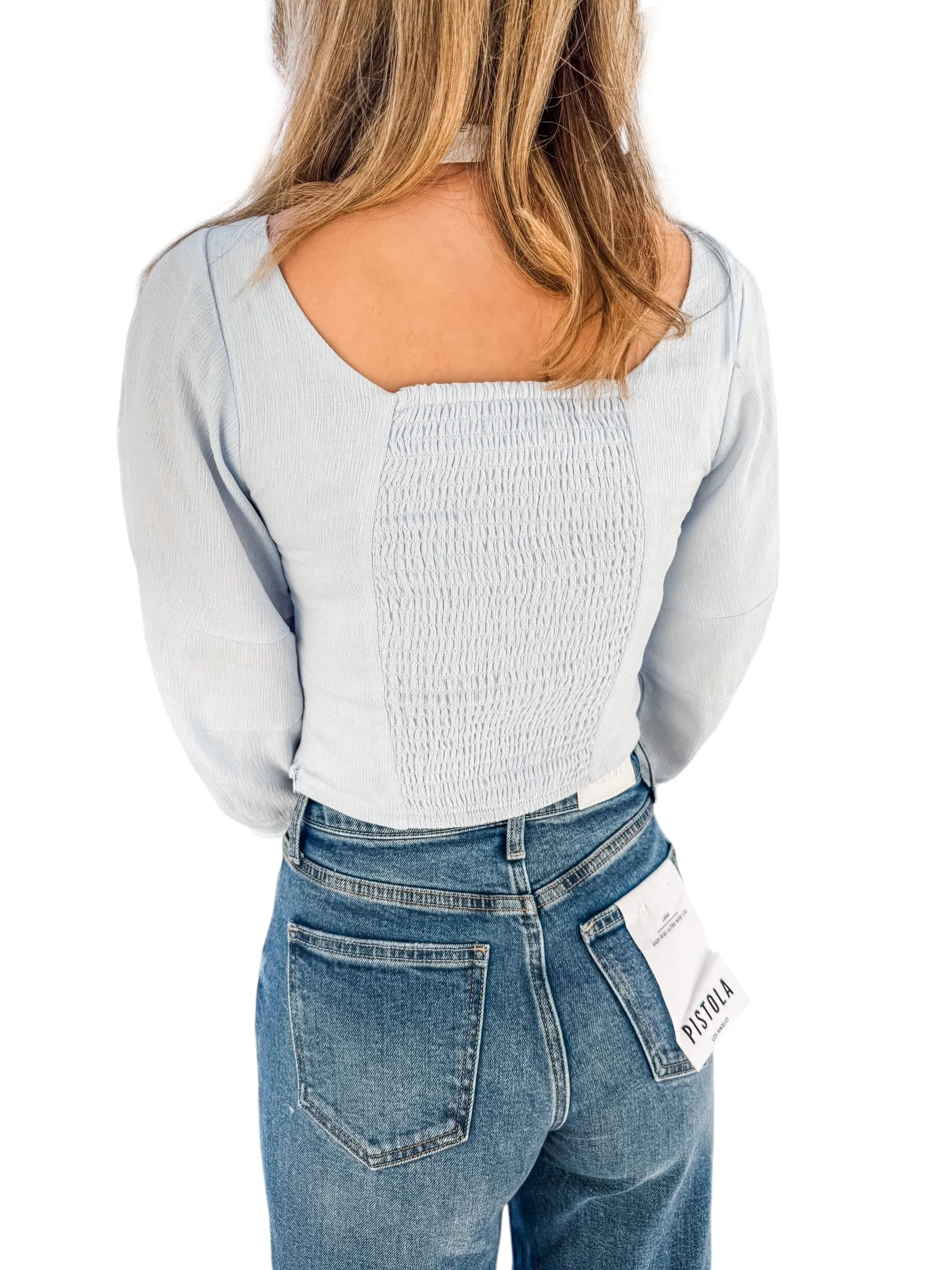 Shay Top by Steve Madden in Sky Blue