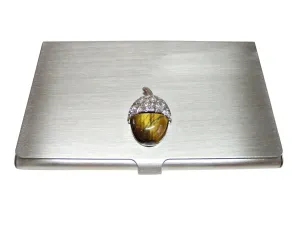 Shiny Acorn Business Card Holder