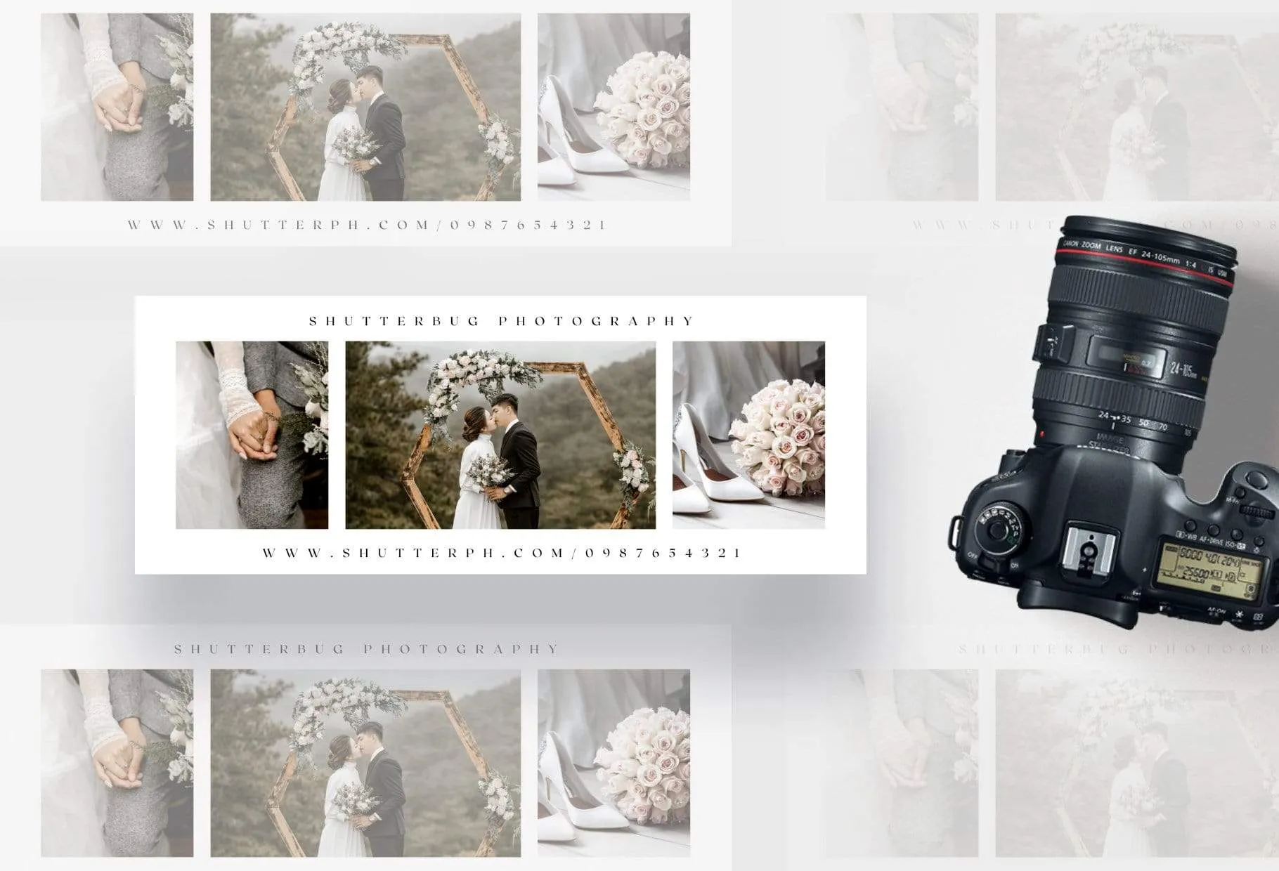 ShutterBug Facebook Cover for Photographers Editable Canva Template