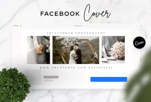 ShutterBug Facebook Cover for Photographers Editable Canva Template