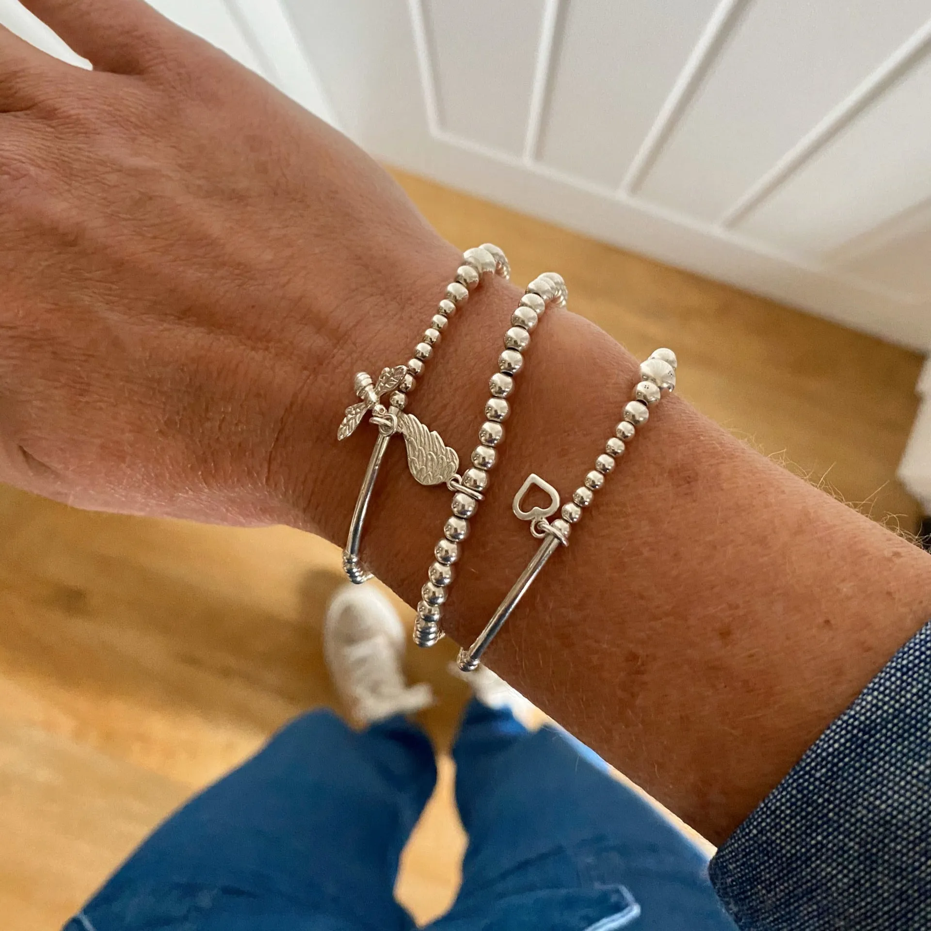 Silver Angel Wing Bracelet