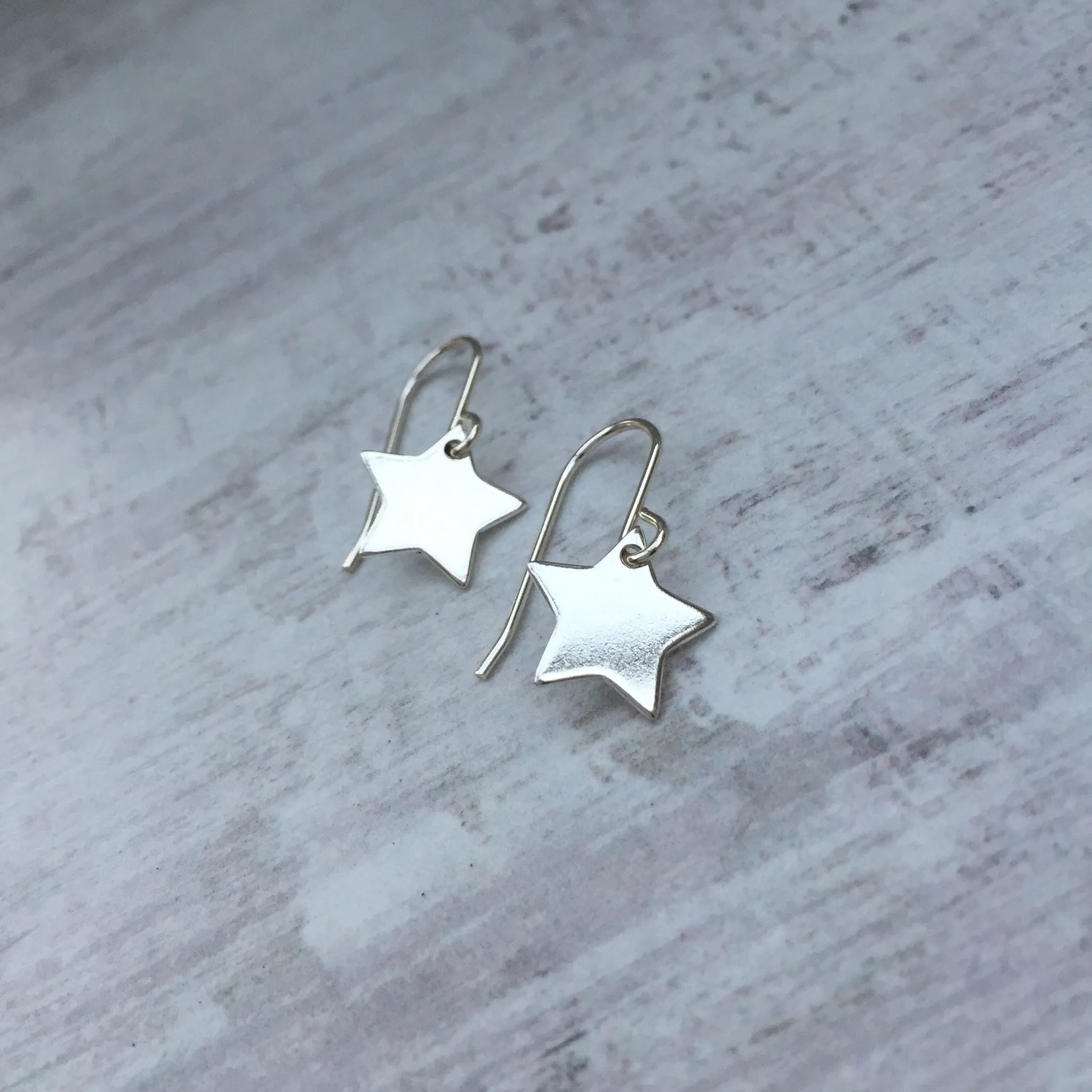 Silver Star Earrings