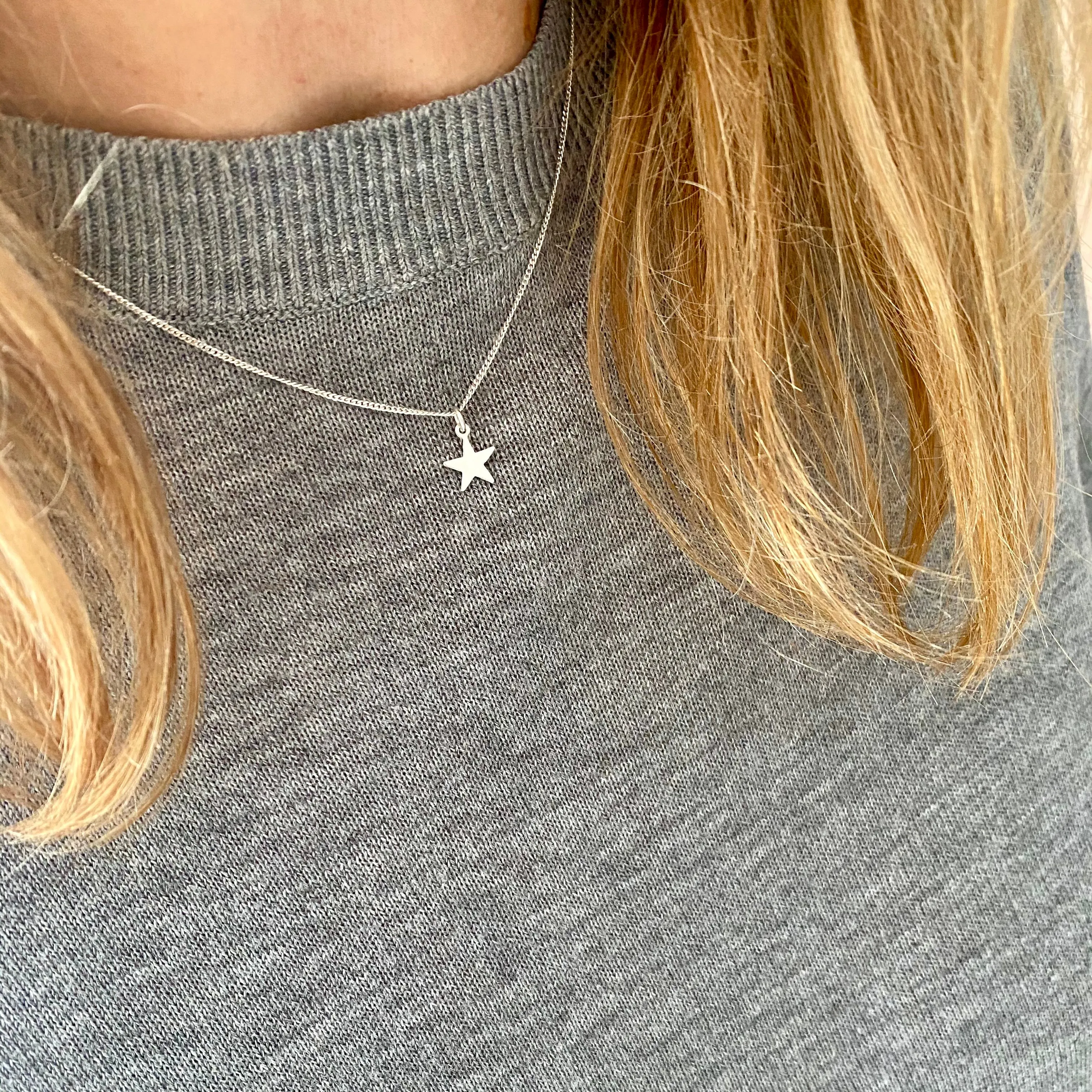 Silver Star Necklace